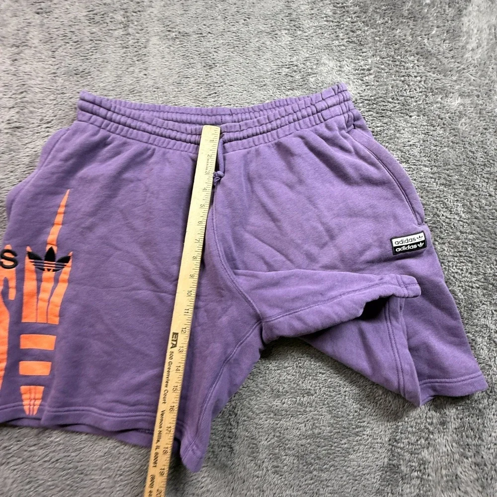 Adidas Originals Men's Tech Purple French Terry Sweat Shorts Relaxed Sz Large